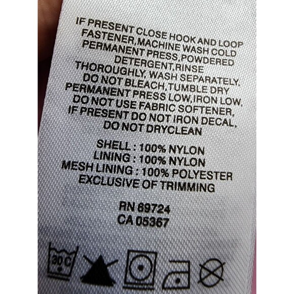 Columbia Nylon Running Hoodie Size Medium Pink Full Zip - Picture 9 of 9